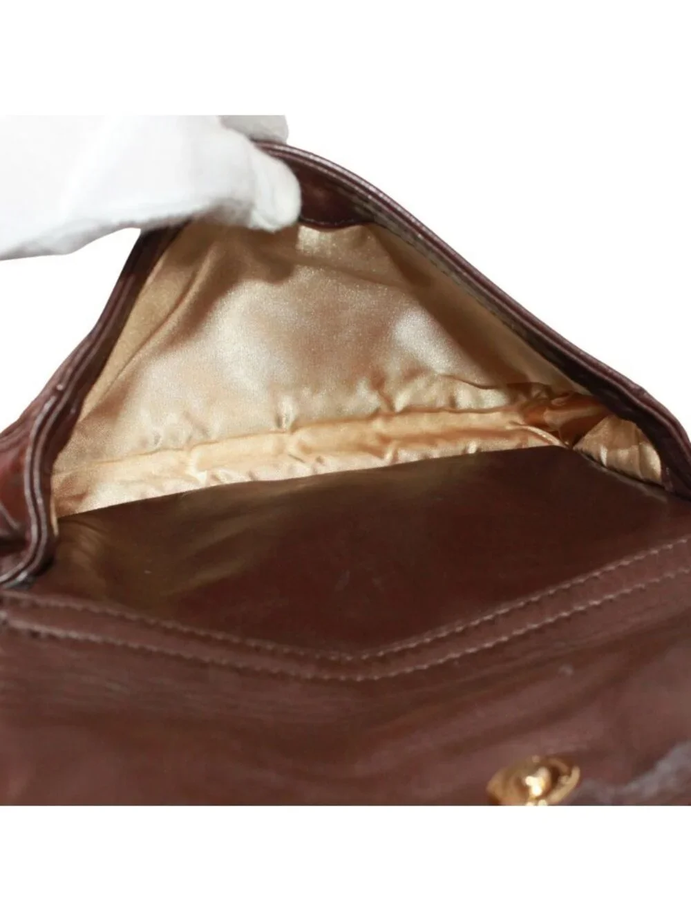 Bottega Veneta Intrecciato Backpack Leather Brown Gold